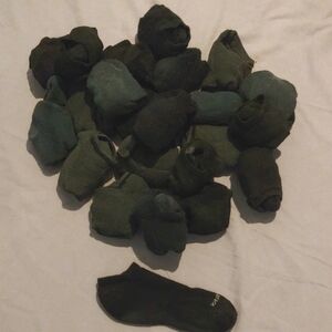 Black & Gray Ankle Socks * Assorted Brands * 22 Pairs
